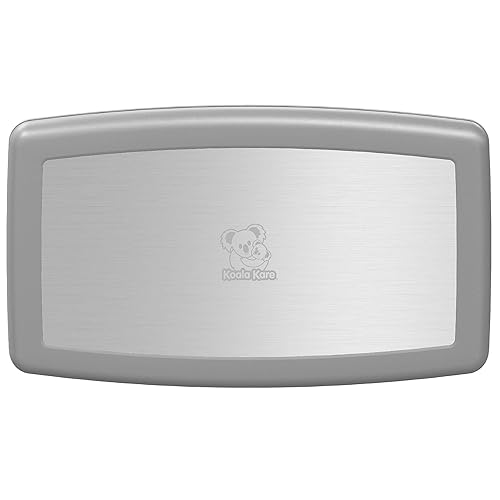 Koala Kare Surface-Mounted Horizontal Baby Changing Station with Stainless Steel Veneer, Model KB300-01SS (Grey) - Jamouz
