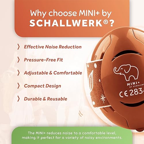 Schallwerk ® Mini+ Baby Ear Muffs – Noise Protection for Babies, Infants, Toddlers – CE & ANSI Certified Headphones - Jamouz