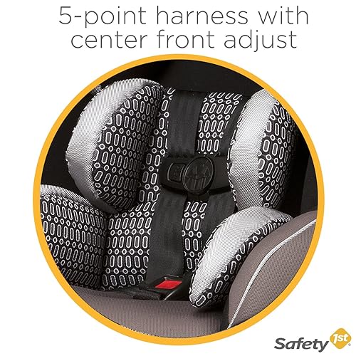 Safety 1st Guide Convertible Car Seat, Fits 3 Across, Forward Facing and Rear Facing, Chambers - Jamouz
