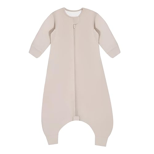 Unisex Toddler Sleep Sack with Feet 1.0 Tog Sleep Sack 3T-4T, Baby Sleep Sack, Sleep Bag Walker, Baby Wearable Blanket,Split Legs Sleep Sack,Gifts for Boys & Girls,Dusty pink - Jamouz
