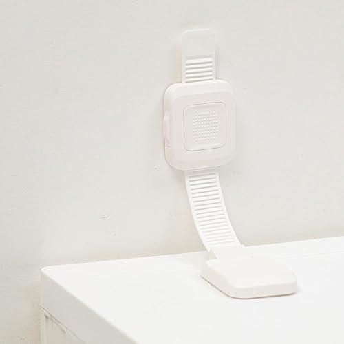 YEYA Upgraded No Drill Furniture Anchors for Baby Proofing, Anti-Tip Furniture Straps for Child Safety, 2 Pack - Jamouz