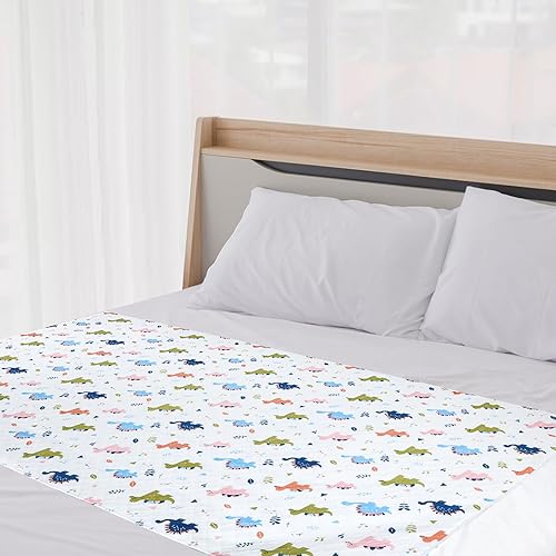 MOEMOE BABY Waterproof Potty Training Bed Pads, No-Slip Toddler Mattress Protector Absorbent Reusable Pee Pads for Nighttime Potty Training & Bedwetting - Jamouz