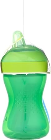 AVENT Philips Spout Sippy Cup with Soft Spout and Leak-Proof Design, Blue/Green, 10oz, 2pk, SCF801/21 - Jamouz