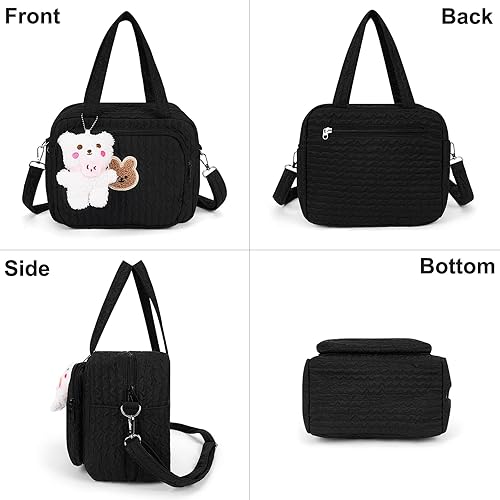 Lushandy Baby Diaper Bag Tote, Cute Mommy Nappy Crossbody Travel Tote, Multifunction Storage Bag - Jamouz
