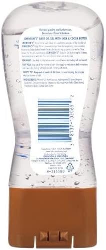 Johnson's Baby Oil Gel, Moisturizing Baby Massage Mineral Oil Enriched with Shea & Cocoa Butter, Dry Skin Relief for Babies, Kids & Adults, Nourishing & Gentle on Delicate Skin, 6.5 fl. oz - Jamouz