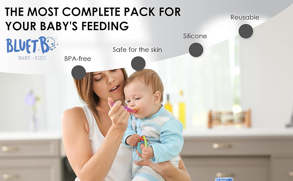 Baby - Silicone Baby Tableware - Baby Suction Plate  - Silicone Baby Plate Set