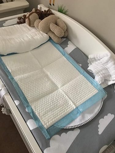 Baby Disposable Changing Pad, 100 Count Thicken and High Absorb Incontinence Changing Pad with Breathable, Waterproof, Soft Non-Woven Fabric, Underpad 13X18 inch- Extra Thick - Jamouz