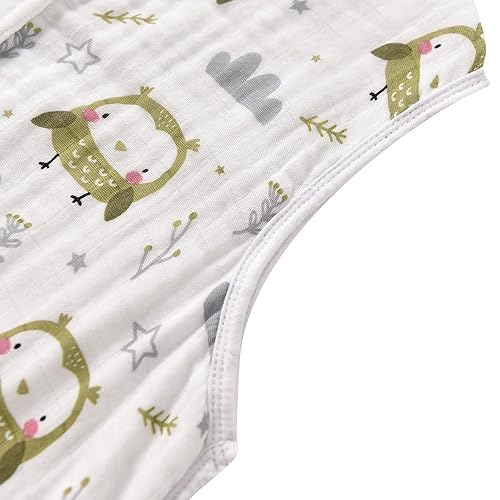 Baby Sleep Sack 2-4 T Baby Wearable Blanket 100% Organic Cotton 0.5 TOG Toddler Sleeping Sack 2- Way Zipper Soft Lightweight X-Large Pup - Jamouz