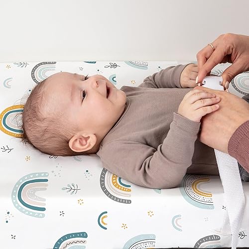 Stretchy Changing Pad Covers for Boys Girls,2 Pack Jersey Knit,Elephant & Whale - Jamouz