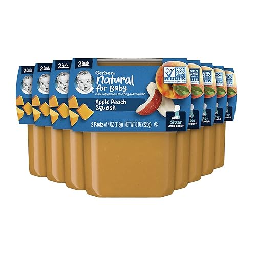 Gerber 2nd Foods Banana Blackberry Blueberry 4 Ounce Tubs, 2 Count (Pack of 8) - Jamouz