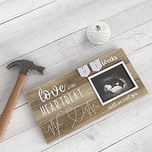 3D String Art Baby Sonogram Picture Frame Countdown Weeks