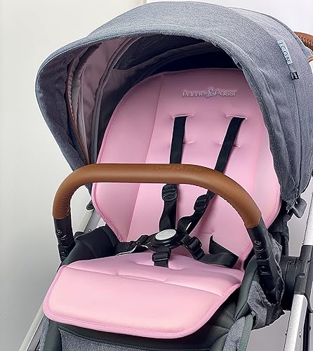 Primo Passi New Universal Breathable and Soft Newborn Stroller Liner, Toddler Seat Liner for Stroller (Light Pink) - Jamouz