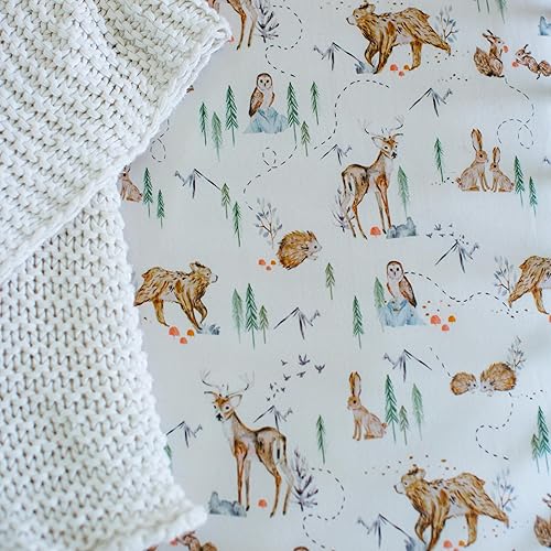 Baby Changing Pad Cover 2-Pack for Girls (Fleurette) - Premium Fitted Sheets Baby Diaper Changing Table Cover - Buttery Soft Cotton Blend - Jamouz