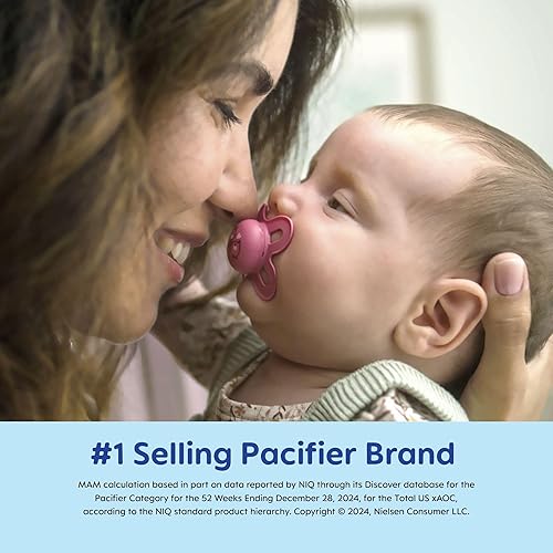 MAM Original Start Matte Newborn Baby Pacifier, Best Pacifier for Breastfed Babies, Boy, 0-3 Months (Pack of 4) - Jamouz