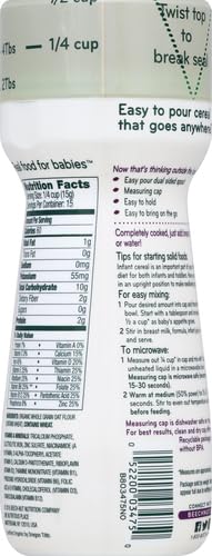 Beech-Nut Organic Oatmeal Baby Cereal Canister, 8 Ounce - Jamouz