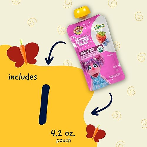 Earth's Best Organic Fruit Yogurt Smoothie, Mixed Berry, 4.2 Oz - Jamouz