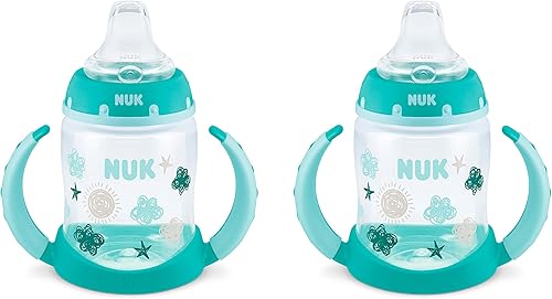 NUK Learner Cup, 6+ Months, Timeless Collection,  Exclusive, 5 Oz, Pack of 2 – BPA Free, Spill Proof Sippy Cup - Jamouz