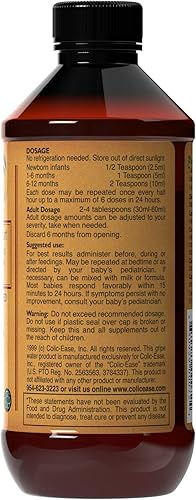 Gripe Water for Infants - Natural Colic Relief for Newborns' Upset Tummy, Gas Pain - Herbal Remedy with 5 Essential Oils - No Activated Charcoal - Made in The USA - 7 fl. oz. Bottle - Jamouz