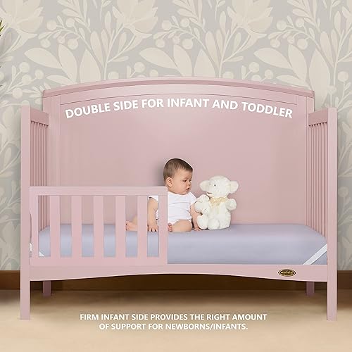 Starbright Breathable Fiber Crib and Toddler Mattress, Greenguard Gold Certified, Periwinkle - Jamouz