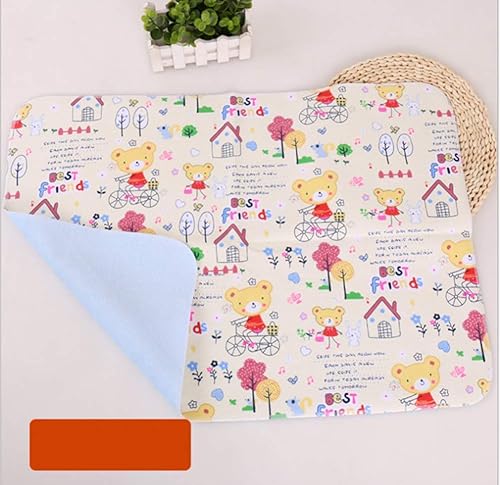 4pcs Pack Monvecle Baby Infant Cotton Waterproof Changing Pads Washable Resuable Diapers Liners Mats Small 18'x12' - Jamouz