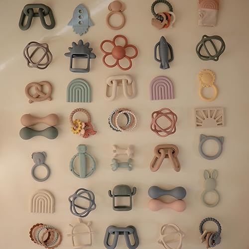 mushie Silicone Baby Teether Toy | Pretzel - Jamouz