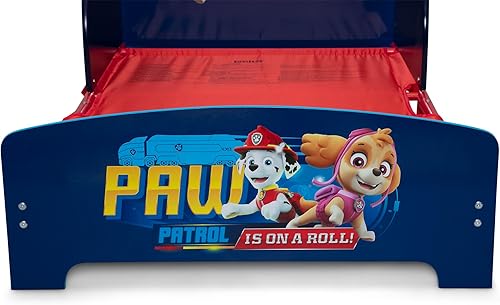 Delta Children - Nick Jr. PAW Patrol Wood and Metal Toddler Bed, Blue - Jamouz