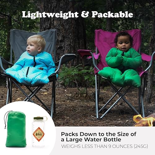 Little Mo 20 Down Baby Sleeping Bag (6-24 Months) The Warmest, Safest Ultralight Down Camping Sleeping Bag for Babies and Toddlers. - Jamouz