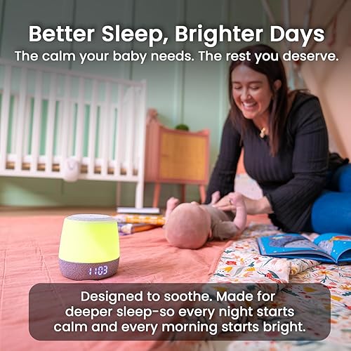 Babysense Dreamer 2.0 Baby Sound Machine with Night Light | 2nd Gen | 28 Soothing Sounds | Toddler Sleep Trainer | App-Controlled White Noise Machine | Sleep Timer | 2.4GHz WiFi | US Only - Jamouz