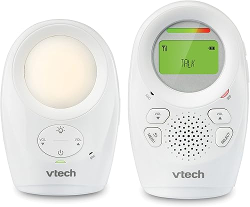 VTech DM1211 DM1211 Digital Audio Baby Monitor with Enhanced Range (1 Parent Unit) White - Jamouz