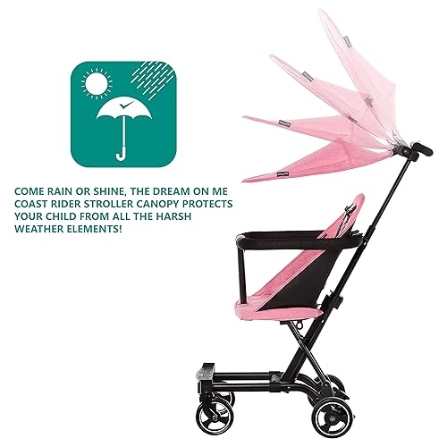 Coast Rider Stroller Canopy for Dream On Me Coast Rider Stroller, Pink - Jamouz