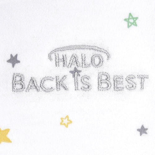 HALO 100% Cotton Sleepsack Swaddle, 3-Way Adjustable Wearable Blanket, TOG 1.5, Baby Blue, Newborn, 0-3 Months - Jamouz