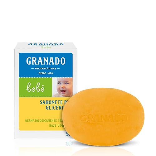 Granado Linha Bebe Sabonete em Barra de Glicerina Tradicional 90 Gr Baby Collection - Classic Glycerin Bar Soap Net 3.2 Oz - Jamouz