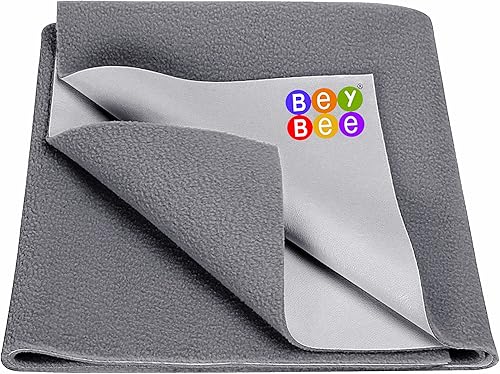 Waterproof Rubber Sheet (X-Large (200Cm X 140Cm))(Grey) - Jamouz