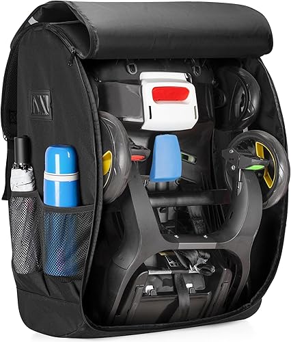 Car Seat Stroller Travel Bag Compatible with Doona for Airplane, Gate Check Stroller Backpack with 8mm Pearl Cotton Padding, Black, Patented Design - Jamouz