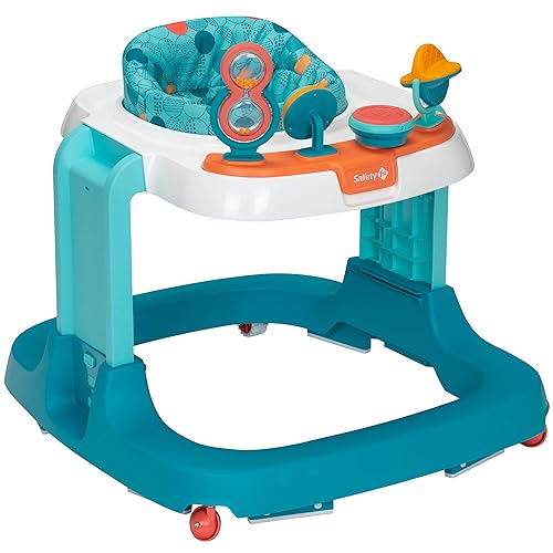 Safety 1st Ready, Set, Walk Dx Developmental Baby Walker with Wheels, Baby Toys, Nantucket - Jamouz