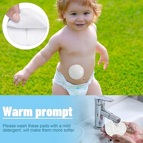 Sosation 20 Pack Feeding Tube Pads G Tube Button Pad with Cover Reusable Feeding Supplies Cotton Button Covers Peritoneal Abdominal Dialysis Peg Supplies for Nursing Care, White - Jamouz