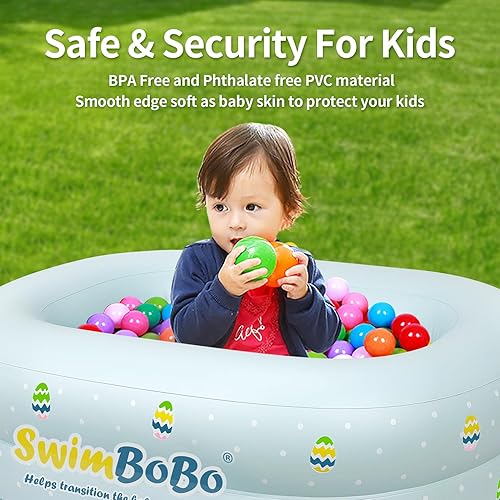 Inflatable Bathtub for Baby Travel Bathtub Seat Recommended Age 6 to 24 Months(Large) - Jamouz