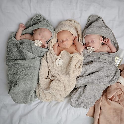 mushie Baby Hooded Towel | Organic Cotton (Blush) - Jamouz