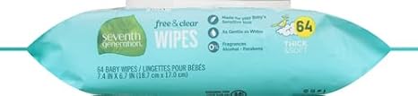 Seventh Generation Baby Wipes Sensitive Protection with Snap Seal Diaper Wipes 768 Count - Jamouz