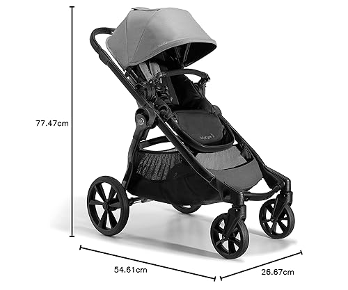 Baby Jogger City Select 2 Single-to-Double Modular Travel System, Includes City GO 2 Infant Car Seat, Radiant Slate - Jamouz