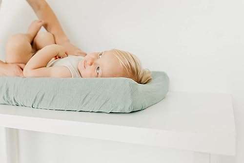 Copper Pearl Premium Knit Changing Pad Cover Soft, Stylish, and Universal Fit for All Standard Diaper Changing Pads, Trendy Design Changing Pad Covers, Briar - Jamouz