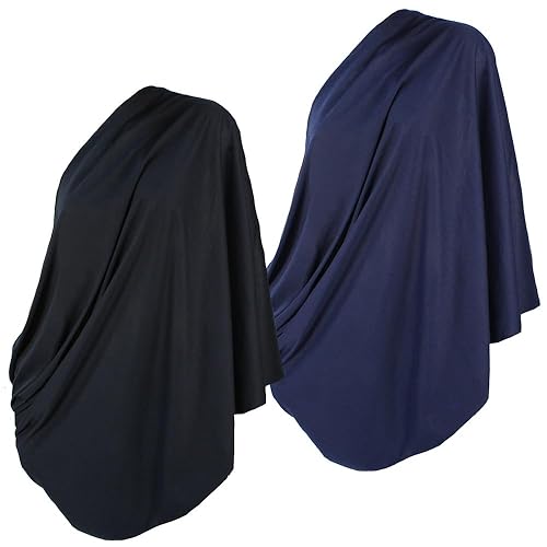 LK Baby 2pk Infinity Nursing Scarf Breastfeeding Cover Ultra Soft (Grey/Navy) - Jamouz