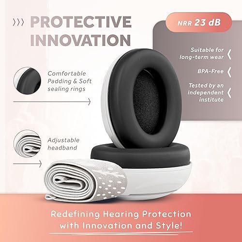 Schallwerk ® Mini+ Baby Ear Muffs – Noise Protection for Babies, Infants, Toddlers – CE & ANSI Certified Headphones - Jamouz