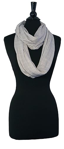 LK Baby 2pk Infinity Nursing Scarf Breastfeeding Cover Ultra Soft (Grey/Navy) - Jamouz