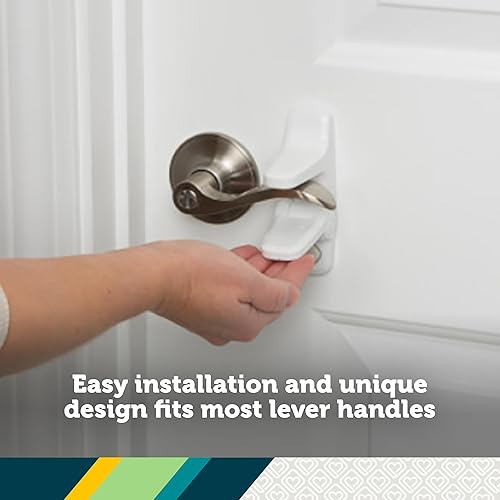 Safety 1st OutSmart Child Proof Door Lever Lock, White, 1 Count - Jamouz