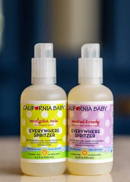California Baby Aromatherapy Spritzer - Overtired & Cranky, 6.5 oz - Jamouz