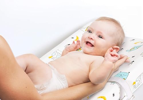 Stretchy Changing Pad Covers for Boys Girls,2 Pack Jersey Knit,Elephant & Whale - Jamouz