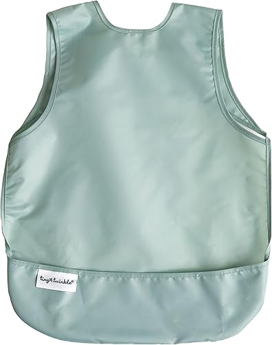 Tiny Twinkle Mess Proof Baby Bib - Waterproof Toddler and Baby Apron Bib - Machine Washable - PFAS and BPA Free - Jamouz