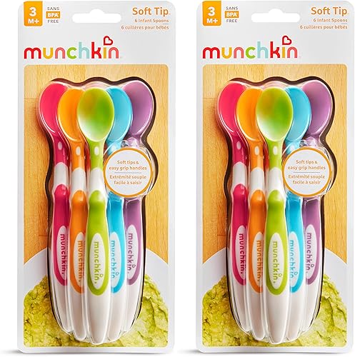 Munchkin® Soft Tip™ Baby Spoons, BPA Free, 12 Pack - Jamouz