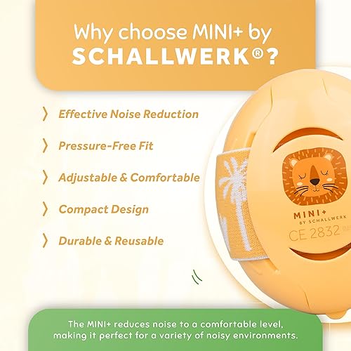 Schallwerk ® Mini+ Baby Ear Muffs – Noise Protection for Babies, Infants, Toddlers – CE & ANSI Certified Headphones - Jamouz